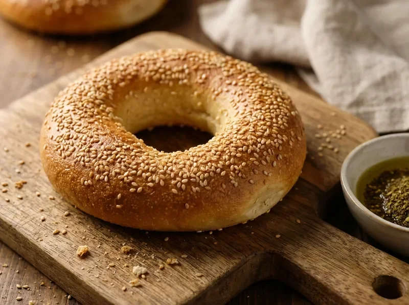 בייגלה ירושלמי טרי עם שומשום