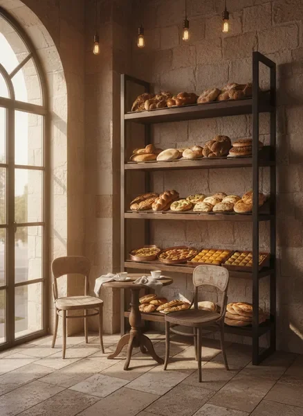 פרט פנים מאפיית הבית - אווירה חמימה ומזמינה